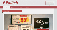 Desktop Screenshot of politeh-plastic.com