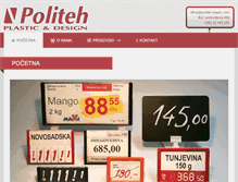 Tablet Screenshot of politeh-plastic.com